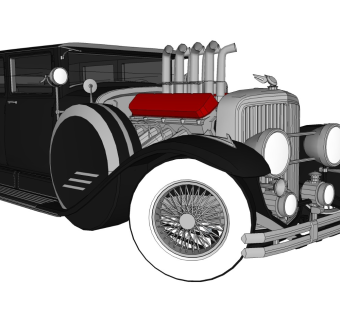 超精细汽车模型 改装车 roosevelt valor rod